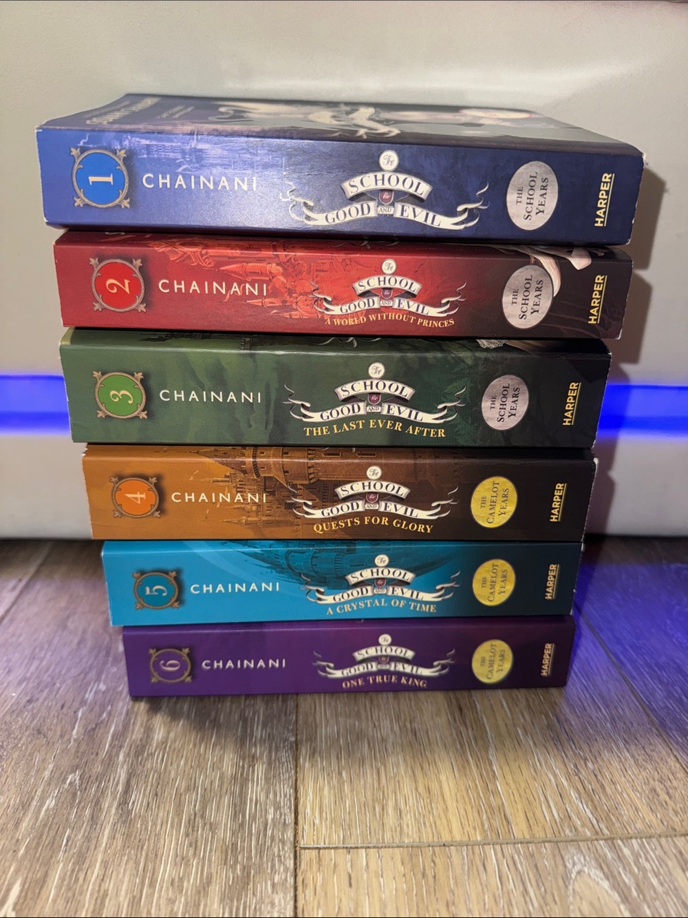 School for Good and Evil Colored Book Set - Blue, Red, Green, Gold, Teal, Purple